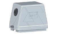 Корпус разъема, размер H48B, кабельный, угловой ввод M40, металл, IP65, RAL 7037