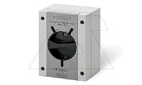 Выключатель нагрузки, 3P+N, 20A (18A AC3), 690VAC, габ. Y1, черная блок. рукоятка, в пластм. корпусе IP66/IP69, ISOLATORS