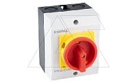 Выключатель нагрузки UKP3-463, 3Р+N, 63А(AC21), 440VAC, 22kW(AC23A), красная блокируемая рукоятка, в корпусе IP65