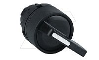 Головка переключателя PB3E, I-0-II, фиксация, черный, длинная ручка, без подсветки, 22mm, IP65