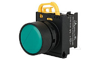 Кнопка плоская PB3E, зеленая, с фиксацией, без подсветки, 1NO, 6A 230VAC/24VDC, 22mm, IP65