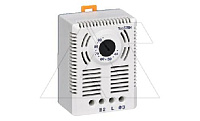 Гигростат AMH механический 35-95% влажности, 20DC 20W, 250VAC 5А, 1 перекл. контакт, винт клемма, на дин-рейку