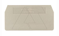 Концевая крышка ZAP/TW 1 для клемм ZDU 2,5, бежевая