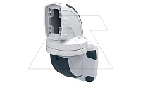Держатель поворотный (315°) настенный ETR120, горизонтальный выход, RAL7035/RAL5020, m=6,6кг