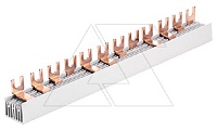 Шинка гребенчатая F-4L-1016/10, тип вилка, 4P-56Mod., 10mm², 63A, 230/415V, 1016mm