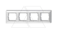 Basic 55 - Рамка на 4 поста (белый)