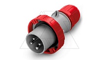 Разъем пром. силовой CEE кабельный, штекер, 125A, 3P+E 6h, 380_415VAC 50/60Hz, IP66/IP67/IP69, серия OPTIMA