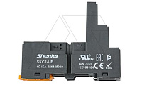 Цоколь SKC14-E, 10A(300V), винтовой зажим, черный, на рейку DIN35/панель, для RKE, RKF, R4N, MY4, 55.34, KMY4, PT4, RCM5
