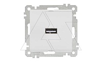 21 - Розетка 1xUSB Type A, белый