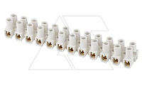 Клеммник T85 разрезаемый, 12шт, 32A 4mm², 450VAC, GWT850, полипропилен, белый, CONNECTO
