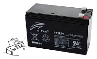 Батарея аккумуляторная Ritar RT1290, F2, 12V/9Ah, 94(99)x151x65 HxLxW, 2.3kg, 6-8 лет
