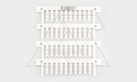 Маркировка проводника MG-TDMO-02 40491, защелкивание, D кабеля 2,9-3,5mm, 1,5-2,5mm2, поле 4x16mm, PC, HF, белая (набор 40 элементов)