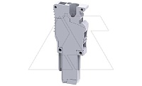 Штекер CX2.5PLN /5x17,5 mm, пружинный, оконечный, 1 присоед., 2,5(max 4)mm2, 24A, 500V, серый