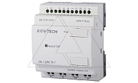 Программируемый логический контроллер PR-12AC-R-E, 110_240VAC, 8DI, 4RO, RTC, RS232, нерасширяемый