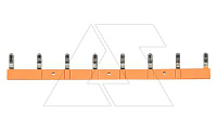 Перемычка гребневая SR08B(RAL2000), для SRU*-E, SRC*-E