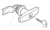 Вставка замка с ключом для Т-образной рукоятки щита ST(STP,SI)