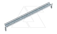 Профильная рейка 46277 T160 Q GTR, для крепл. клемн. колодок в коробки T100, T160, гальванич. оцинк.