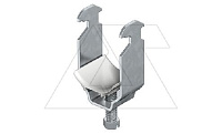 Скоба 2056 22 FT зажимная, диапазон зажима Ø16-22мм, под шлиц 16-17мм, гор. оцинк.
