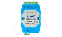 Концентратор последовательных интерфейсов ZLAN9421, RS-485 с кэшированием, 2 Master/1 Slave, 3xRS-485, 9_24VDC, DIN35