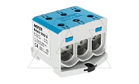 Клемма Morek OTL150-3 синяя, 3xAl/Cu 25_150mm², 320(CU)/290(AL)A на клемму, 1000V, винтовые зажимы