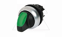 Переключатель 0-I (60o, фикс.) с зел. рукояткой с подсв. Titan M22-WRLK-G, IP66