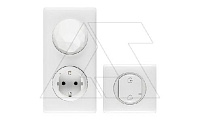 Netatmo-Celiane-Стартовый пакет. Шлюз WiFi + умная розетка 2P+E 16A 230V + главный беспр. выключатель Я дома/Я вне дома, белый. Рамка белый глянец