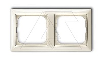Basic 55 - Рамка на 2 поста (шале-белый)