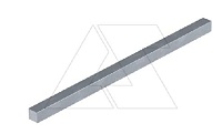 Контактная пластина 1801 KL3 для шины 1801 VDE, L=645мм, 10х10мм, никелированная латунь