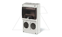 Щит комбинированный навесной M340, 8M + 2x 70x87, 184x340x106mm, IP66, серия DOMINO