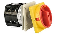 Переключатель BS 40 92 LK (IP54), аварийный, 4P, 40A, тип 0-1, 18.5kW(400VAC по АС-23), на дверь, красная блокируемая в 0 рукоятка, фронт IP54