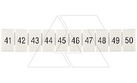Маркировка клеммных модулей CA509/K5/H/41-50 для клемм 5mm, гориз. "41..50" (упак. 100шт.)