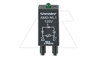 Модуль AMD-ML1, варистор + зеленый LED, 120VAC/DC, черный, для SRU, SKF14, SKC, SKB, STB, SRC*-E, SRB, GZT, GZM, GZS, GZMB, ES32