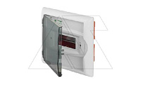 Щит встраив. ECO BOX 1x6M, N/PE 2x 2x16+3x10mm2, дымчатая пласт. дверь, белый RAL9003, 240x270x106mm, IP40