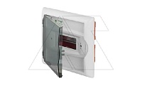 Щит встраив. ECO BOX 1x6M, N/PE 2x 2x16+3x10mm2, дымчатая пласт. дверь, белый RAL9003, 240x270x106mm, IP40 (стикерованный)
