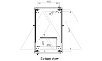 Щит серверный телеком. 19", 42U, ВxШxГ 2010x600x1000мм, DYNAmic Basic Server, напольный, перед. дверь перф., задняя дверь перф. с каб. вводом, черный