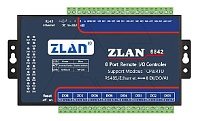 Станция удаленного ввода/вывода ZLAN6842, 8DI, 8RO, 8AI (4..20MA), Ethernet (Modbus TCP), 24VDC