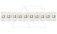 Маркировка клеммных модулей CA509/K5/H/L3 для клемм 5mm, гориз. "L3" (упак. 100шт.)