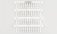 Маркировка проводника MG-TDM-01 40191, продевание, D кабеля 1,6-3,25mm, 0,5-1,5mm2, поле 4x16mm, PC, HF, белая (набор 40 элементов)