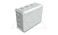 Коробка распред. T 160 без клемм, IP66, 190х150х77мм, 7хМ25, 5хМ32, серый, полипроп. армир.стекловол