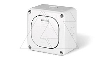 Переключатель накладной проходной, 1P 10A/250V, с подсветкой, M95(95x95mm), IP66, серия PROTECTA