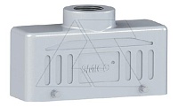 Корпус разъема, размер H24B, кабельный, верхний ввод M25, металл, IP65, RAL 7037