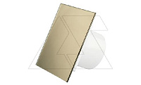 Панель декоративная для вентиляторов dRim Ø100/125мм, универсальная, стекло, атласное золото